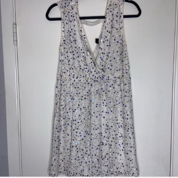 new with tags French Connection dress in a size 0 white and blue - Picture 2 of 6